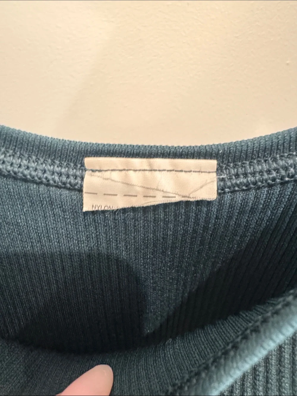 Athleta Girl Dark Green Rise Above Rib Tank ans matching leggings